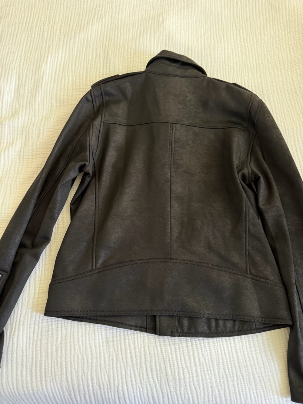 The Kooples Sport Black Women’s Zipper Moto Jacket - Picture 2 of 3